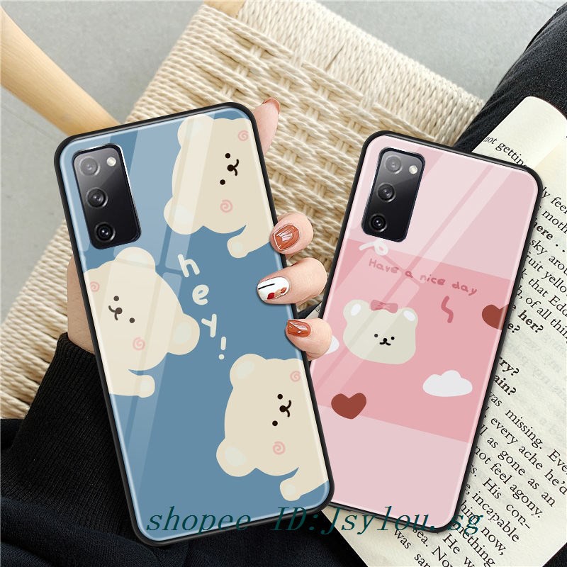 Samsung S Fe Mobile Phone Case Anti Drop Samsung S Glass Case Protective Cover Cartoon Japanese And Korean Cute Mi Shopee Singapore