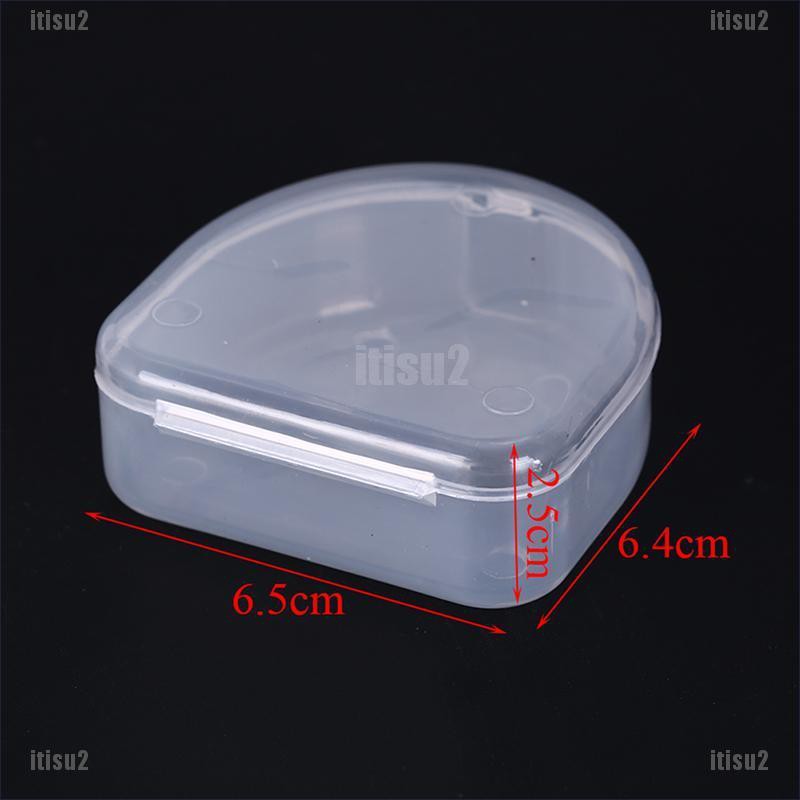 Image of  ItisU2 1pc dental box denture teeth storage case mouth guard container 6.4x6.5x2.5cm [in stock] #7