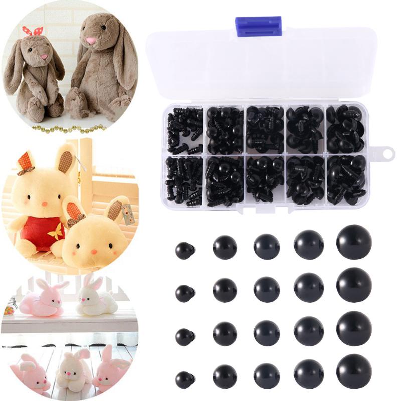 100Pcs DIY Doll Eyes Black Plastic Crafts Safety Eyes For Teddy Bear Soft  Toy Animal Doll Accessories | Shopee Singapore