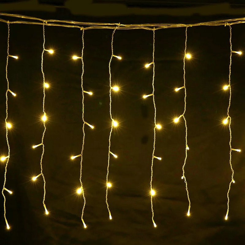 4M*0.6M LED Curtain fairy lights Warm white | Shopee Singapore