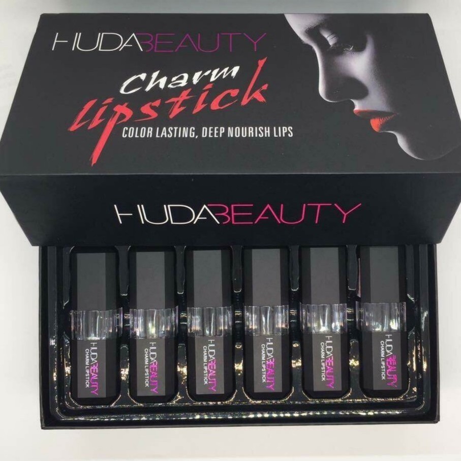 huda beauty lipstick set of 12 original