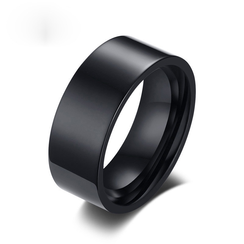 Fashion Men'S Titanium Steel Rings Male Biker Business Finger Band Ring  Wedding Engagement Promise Ring Jewelry | Shopee Singapore
