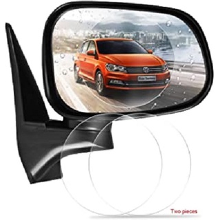 [2pcs Set] Car Anti Water Mist Fog Rear View Mirror Protective Film Nano Coating