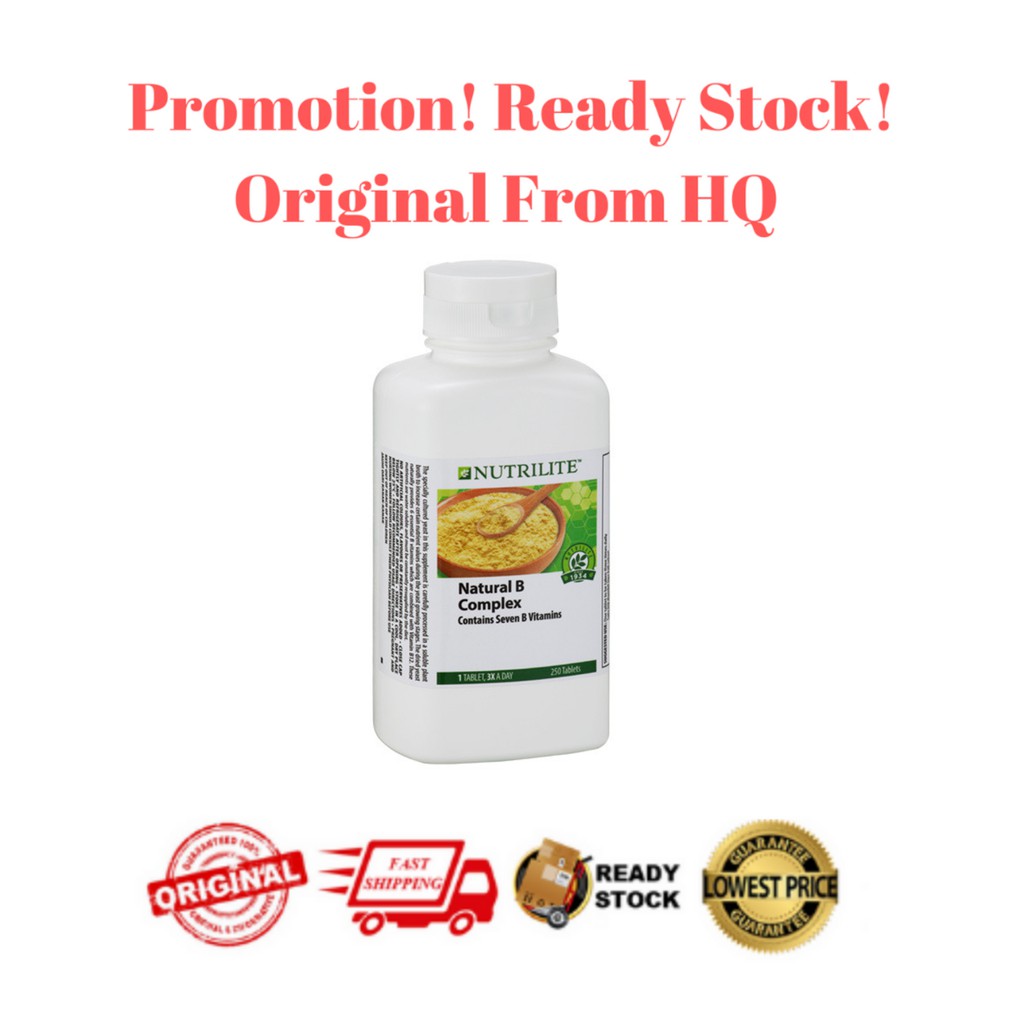Amway Nutrilite Natural B Complex 250 Tablets Ready Stock Shopee Singapore