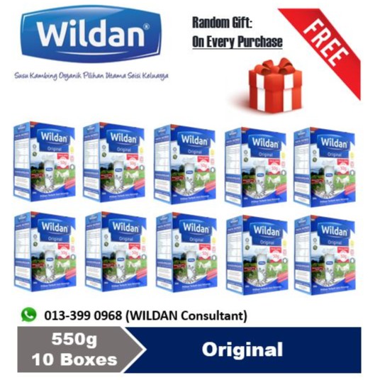 Shop Malaysia Free Gift Wildan Susu Kambing Asli 550g Coklat 550g 10 Boxes Shopee Singapore