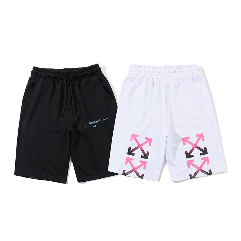 white and pink shorts