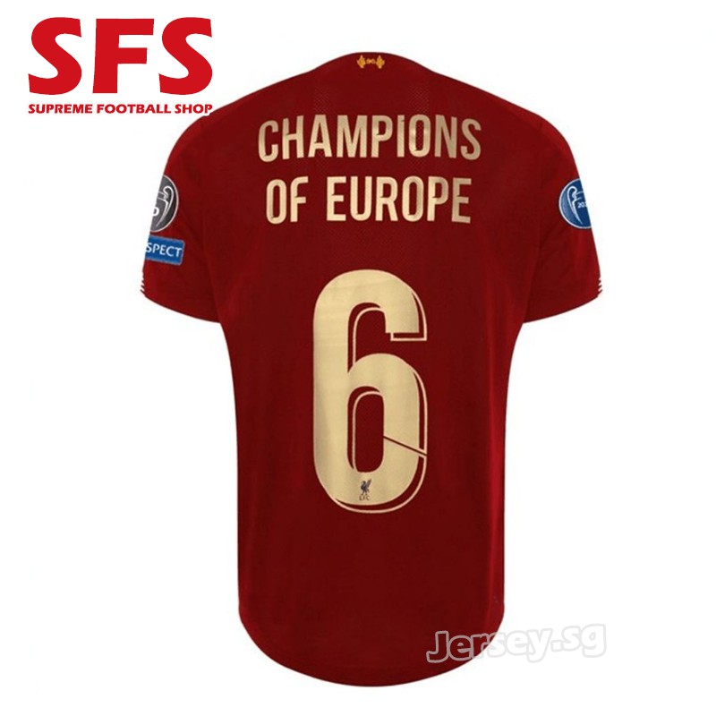 liverpool champions jersey