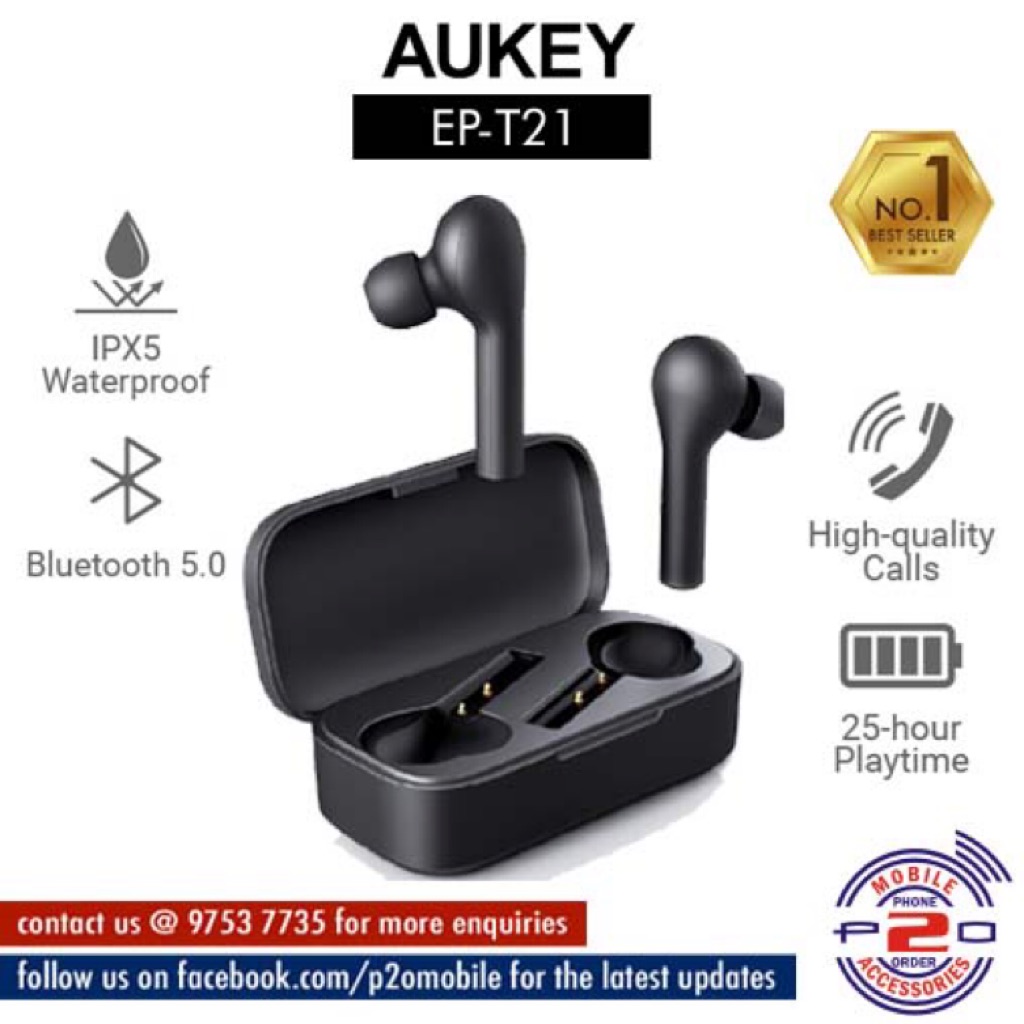 Aukey EPT21 True Wireless Earbuds Shopee Singapore
