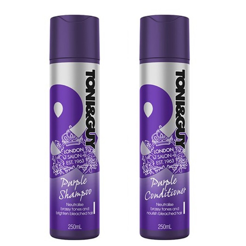 Bundle Of 2 Toni Guy Purple Shampoo Conditioner 250ml Shopee Singapore
