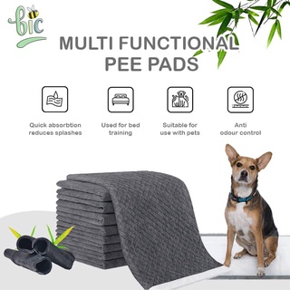 BIC CHARCOAL BUNDLE Pet Training Pads Disposable Pee Pad Diaper for Dogs, Cats, Rabbits, Birds & Small Animals