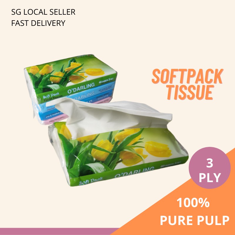 Premium Soft pack Facial Tissue Soft Absorbent Pure Pulp Tissues 3 Ply ...