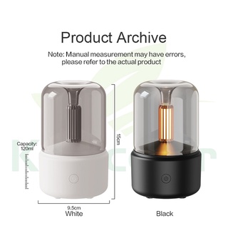 Candlelight Aroma Diffuser Portable 120ml Electric USB Air Humidifier Essential Oil Cool Mist Maker Fogger with LED Night Light #8