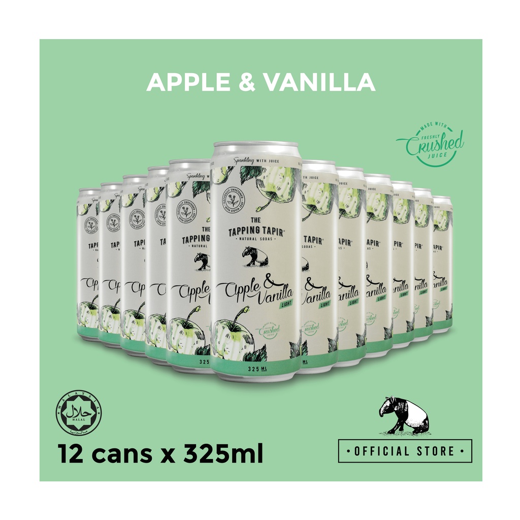 The Tapping Tapir Apple Vanilla Light 12 Cans X 325ml Shopee Singapore