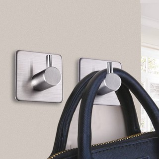 4 PC Stainless Steel Adhesive Hooks - Waterproof Hook for Hanging Coat Hat Towel Rack Wall Mount on Bathroom Bedroom #5