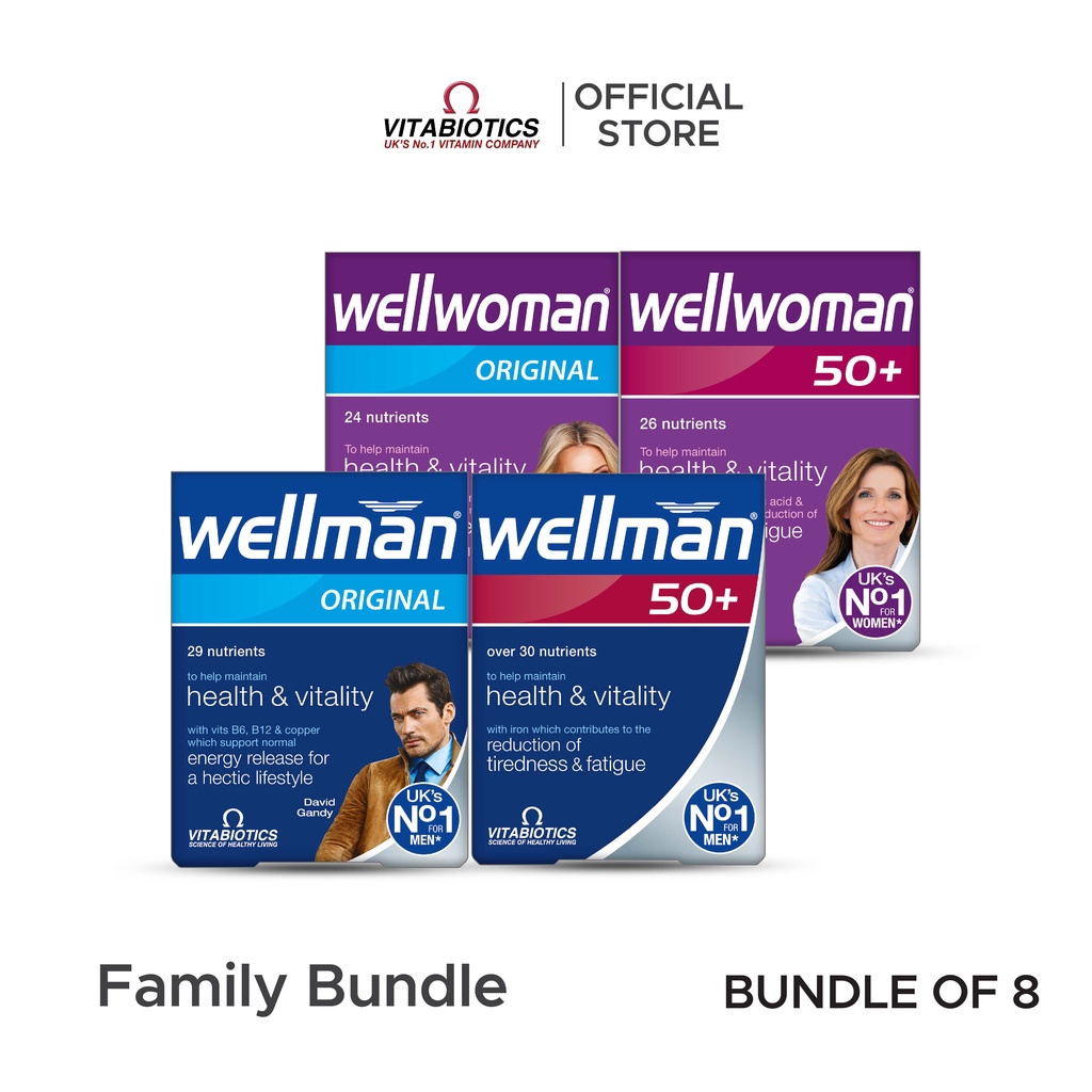 [Family Bundle] Bundle of 8 Vitabiotics Wellwoman Original, Wellwoman