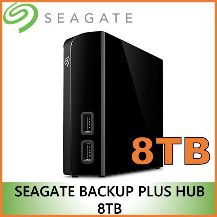 Seagate Backup Plus Hub 8TB External Desktop Hard Drive Storage