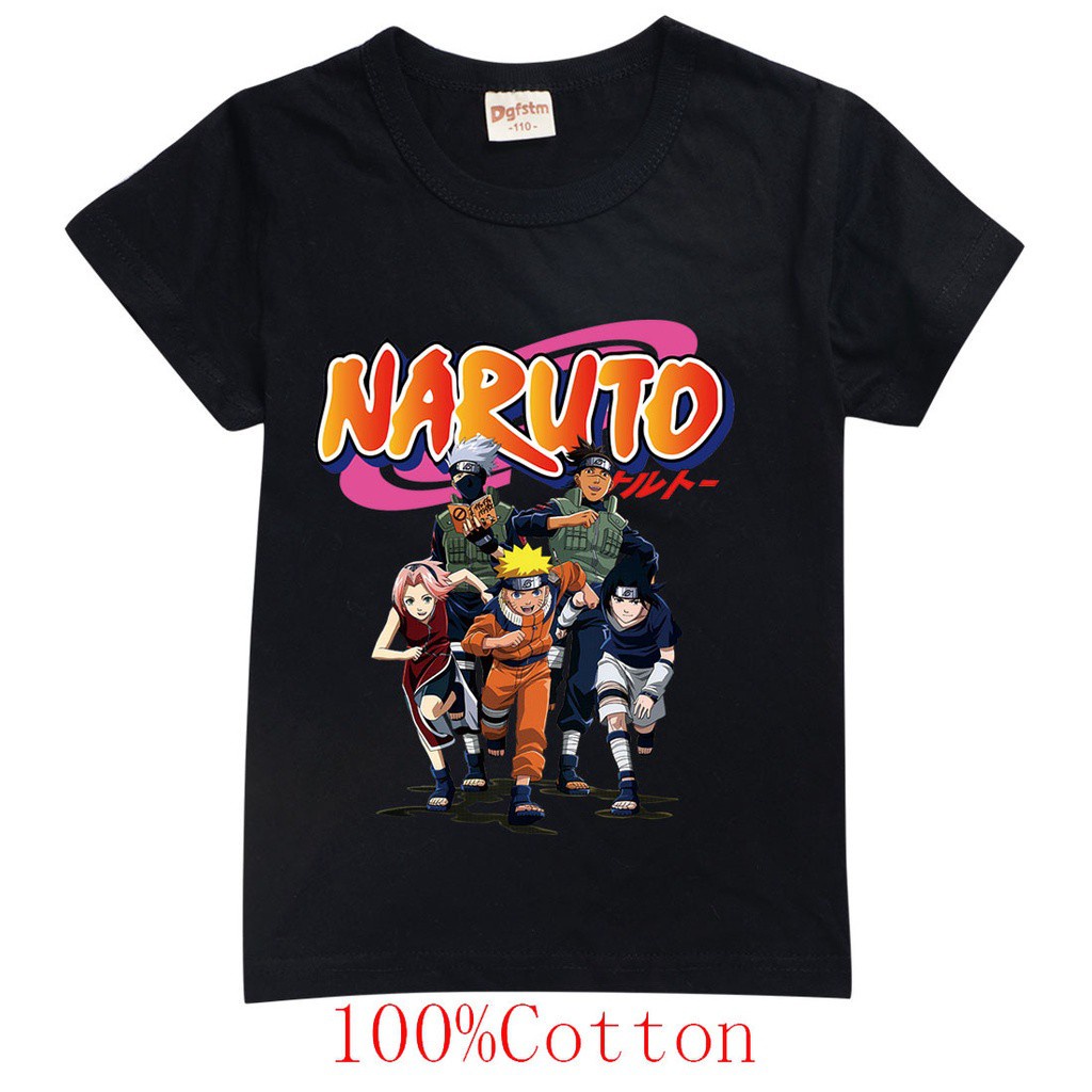 Summer New Boy Naruto Printing T Shirts Clothing Baby Girl Short Sleeve ...