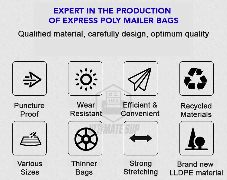 100pcs Plastic Poly Mailer Self adhesive Seal Mailer bag Shipping Polymailer Bag More