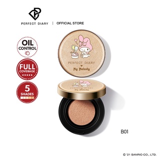 Image of Perfect Diary X Sanrio MagicStay Cushion Foundation Air Matte Cushion BB CC Cream Oil-Control Face Makeup with Loose Powder Set