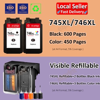 Compatible for Canon 745XL 746XL Ink Cartridge Canon 745 Refill Canon 745 746 Ink for MG3070s MG2570s