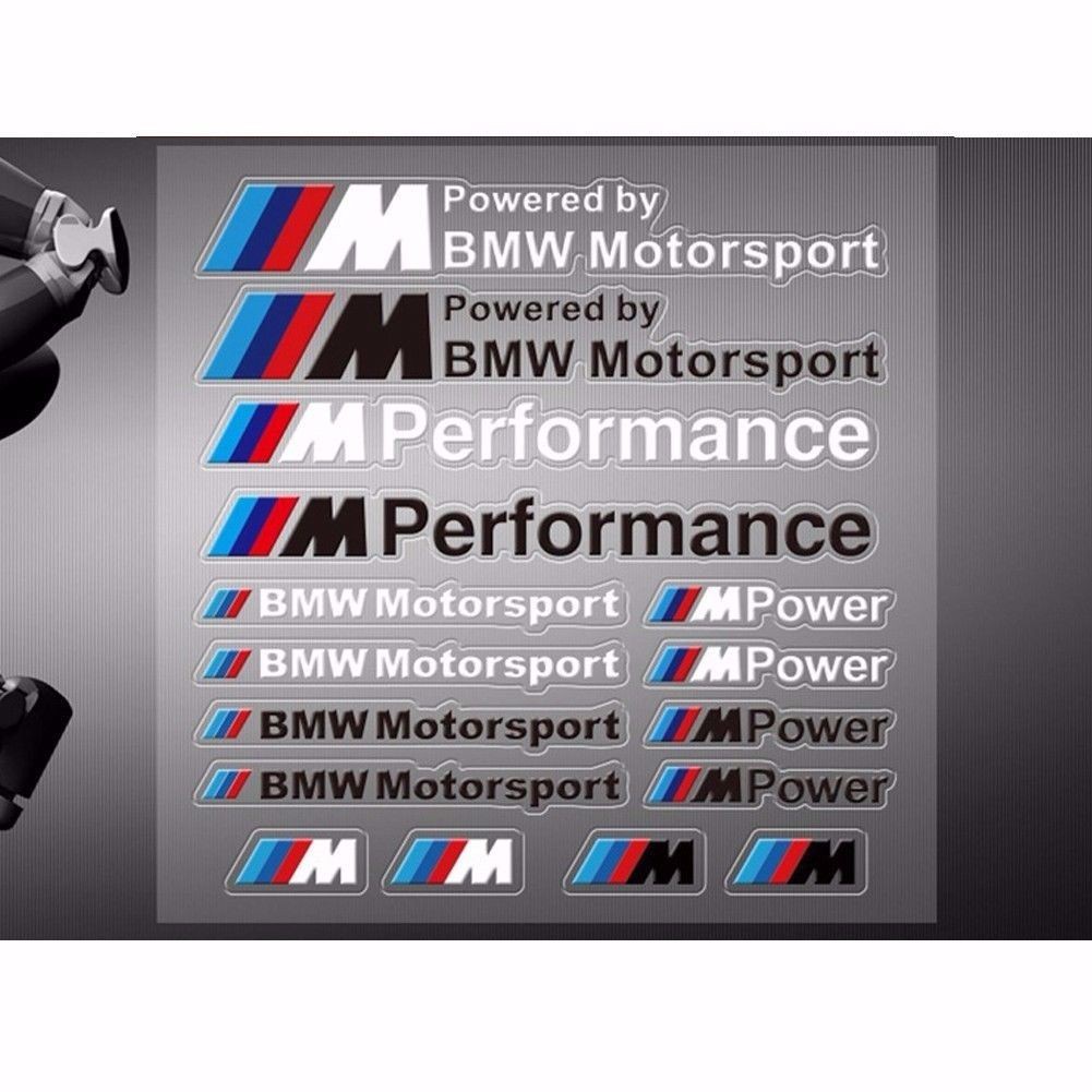 High Quality M Performance Car Sticker Vinyl Decal For BMW Motorsport