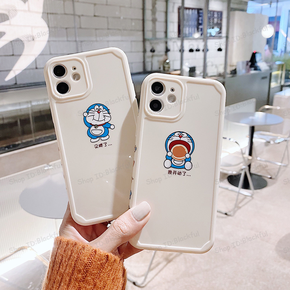 Cute Doraemon Phone Case for iPhone 12 Pro Max 12 Mini 11 Pro Max XS Max XR XS X 7 8 Plus Soft Silicone Cover Style 2, for iPhone XR 