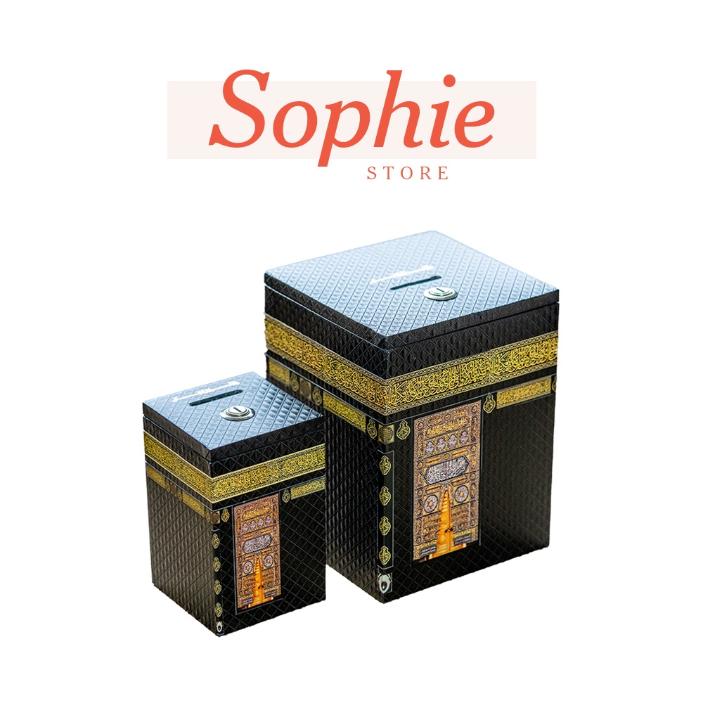 Free Gift Kaabah Tabung Haji Saving Box With Lock Key Hajj Umrah Money Coin Bank Islam Islamic Muslim Singapore Shopee Singapore