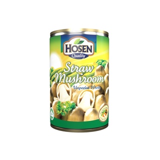 Hosen Straw Mushroom - Unpeel (Whole) Can Food, 425g (Halal)