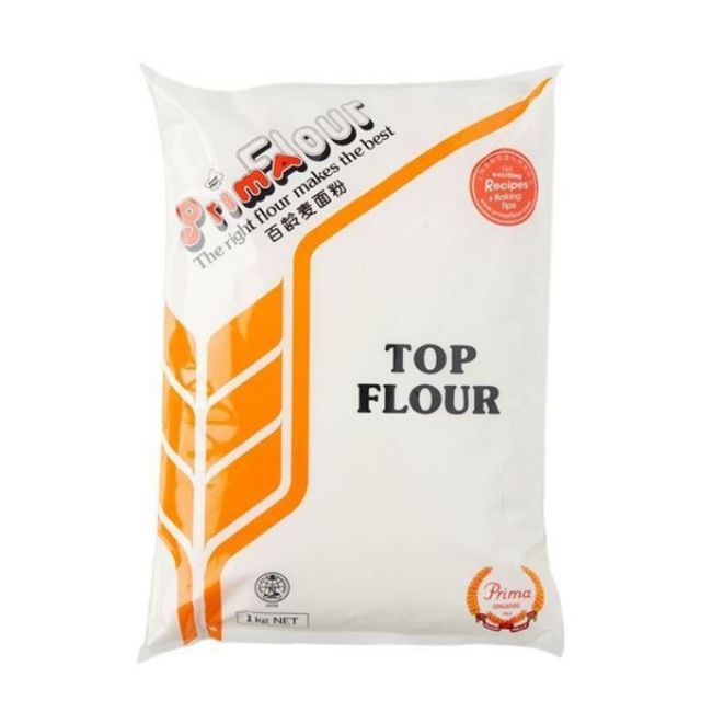 Prima Top Flour Tepung Top Flour Cake Flour 新加坡百龄麦高级低筋特幼面粉1kg Shopee Singapore