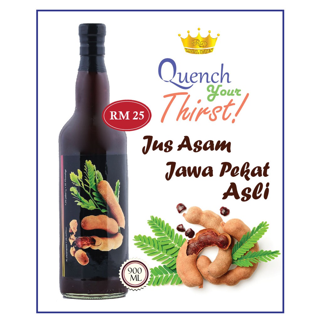 Asam Jawa | Tamarind Concentrated Natural Juice| Jus Asam