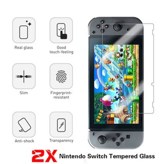 2PCS Nintendo Switch Premium Full Cover Tempered Glass Screen Protector