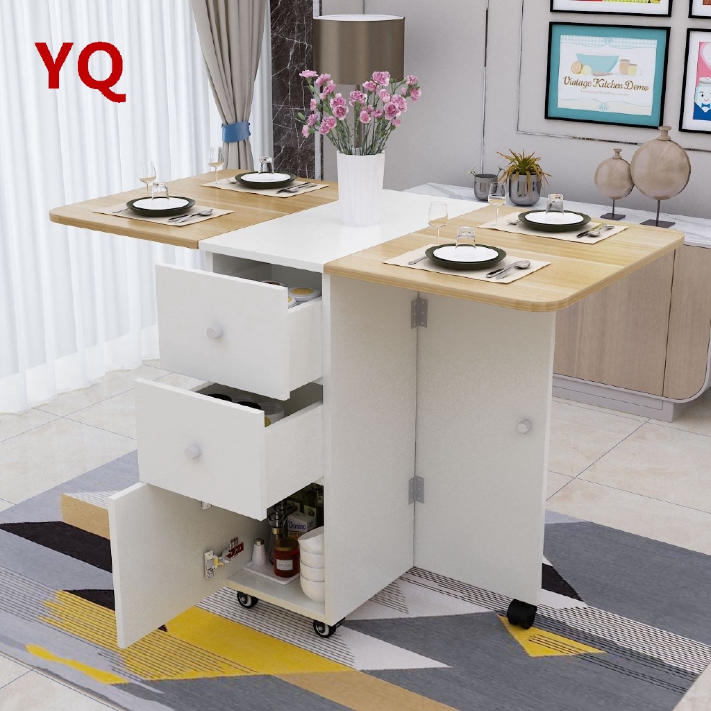 Simple modern folding table folding dining table home small apartment