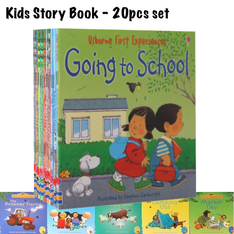 Kids Story Book Pcs Set Children Pre School Bedtime Story Tales Shopee Singapore