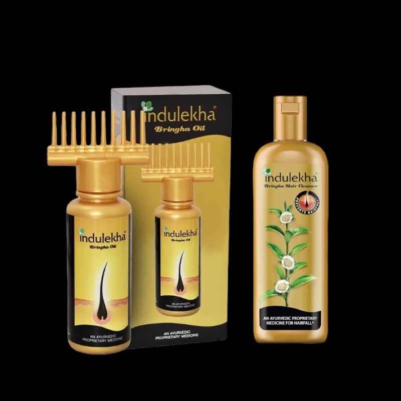 Indulekha Bringha Hair Oil 100ml / Indulekha Shampoo Anti Hair-Fall 200ml -  Home Remedy for Hair Fall | Shopee Singapore