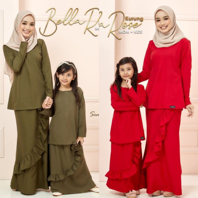 Shop Malaysia Tunikmy Bellarose Baju Kurung Sedondon Ibu Dan Anak Raya 2021 Nursing And Wudhu Friendly Shopee Singapore