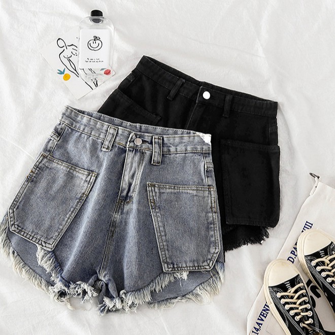 tassel shorts denim