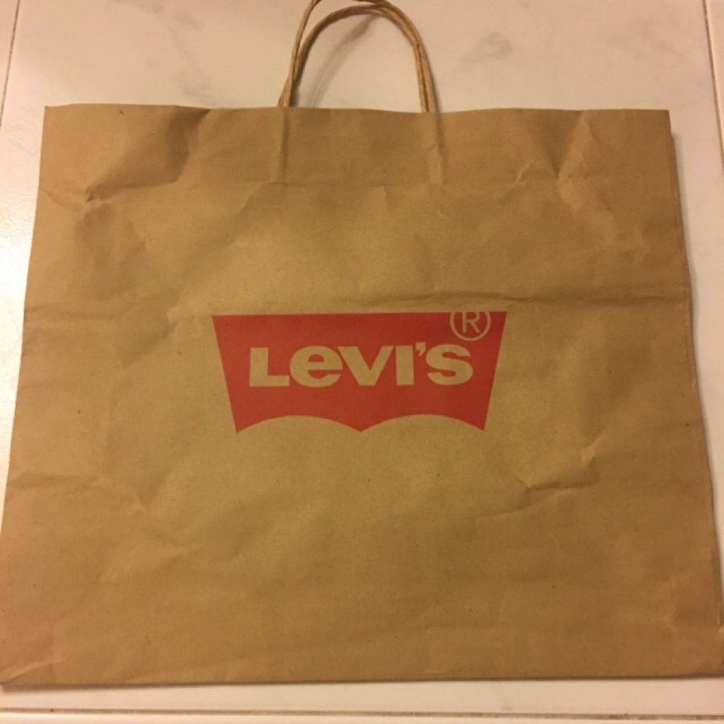 levi jeans with red stitching
