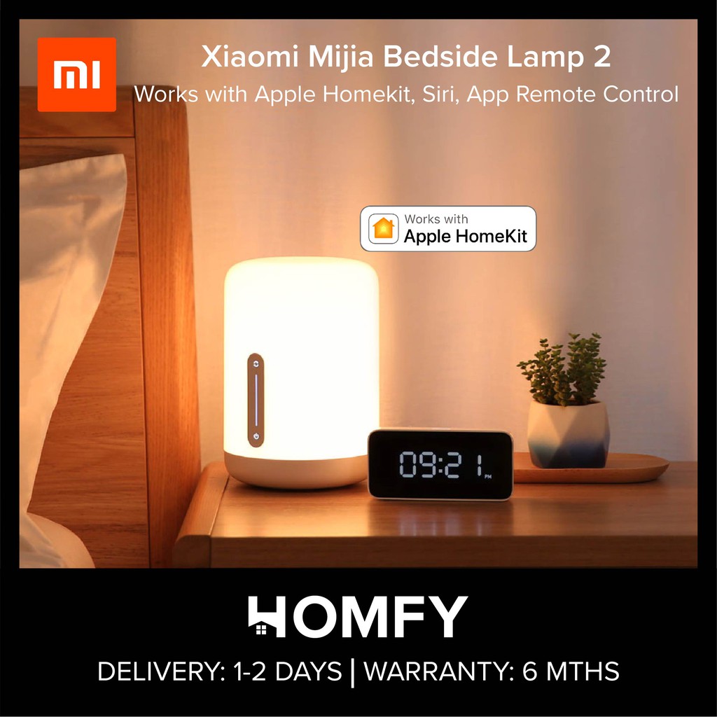Xiaomi Mijia Bedside Lamp 2, Apple Homekit, Siri Enabled, Bluetooth