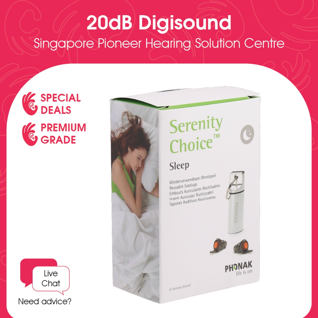 Medical Grade Hearing Protection Ear Plug Phonak Serenity Choice Sleep Shopee Singapore