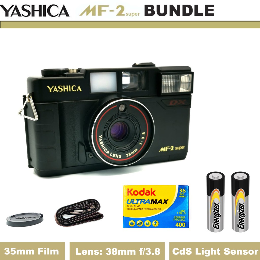 Yashica MF-2 Super Reusable 35mm Film Camera Premium Quality | Shopee