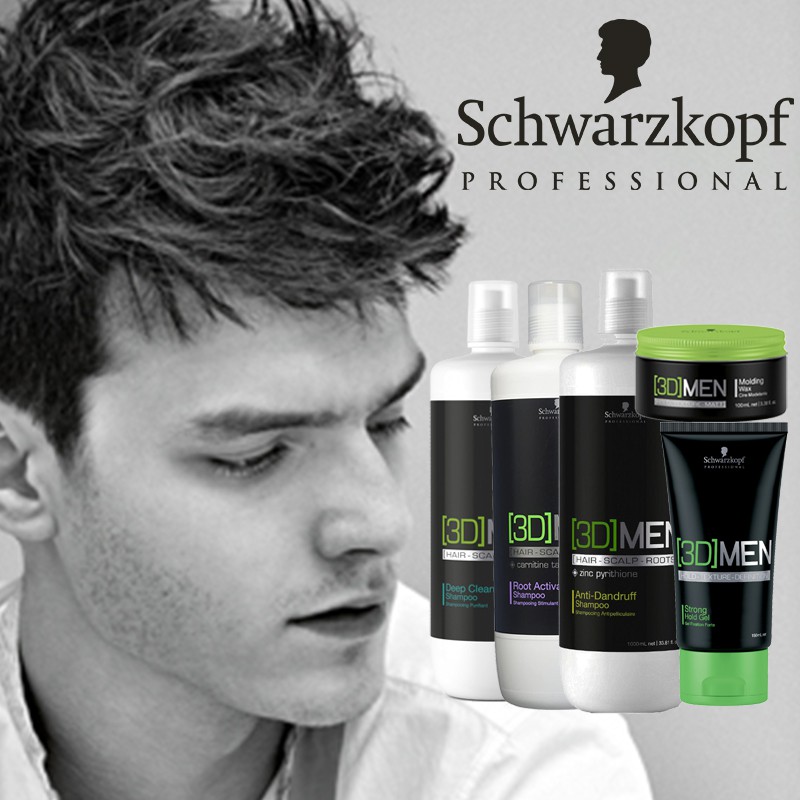Schwarzkopf MEN Hair Thinning Anti Hair Loss Shampoo / Treatment / Styling  / Clay / Wax / Gel | Shopee Singapore