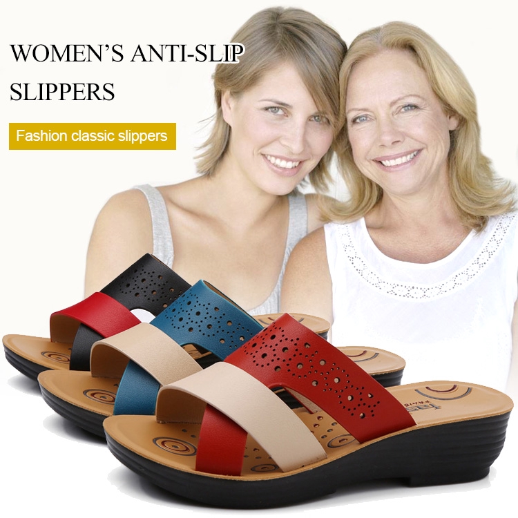 flat slip on sandals