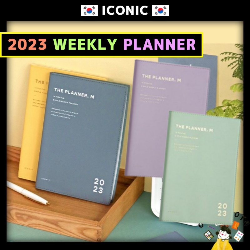Korean 2023 Planner Softcover Weekly Planner Monthly Plan Dated Diary
