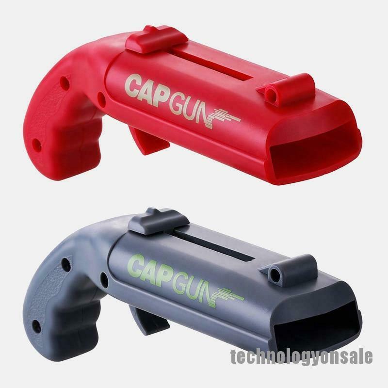 Tns Sg Portable Gun Shaped Easy Opener Creative Flying Launcher Bottle Cap Can Jar Beer Shopee Singapore