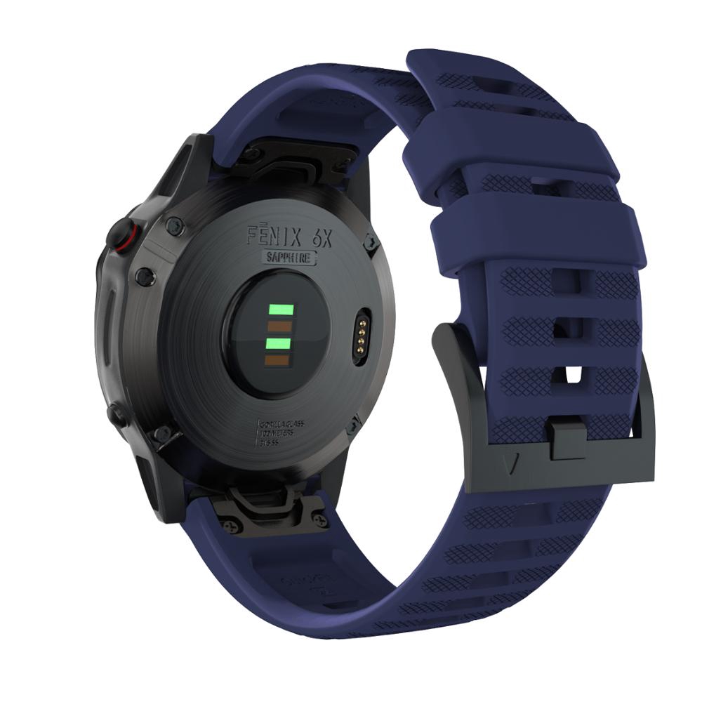 For Garmin Fenix 6X / 5X Quick Release Easy fit Wrist Strap 22MM for Garmin Fenix 6 / 5 935 band 26mm Silicone Watch Strap