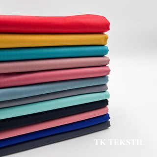 Image of (27- 38) Toyobo Finesh Plain Cotton Fabric Width 60 ” / Kain Cotton Jenama Toyobo Bidang 60 ”