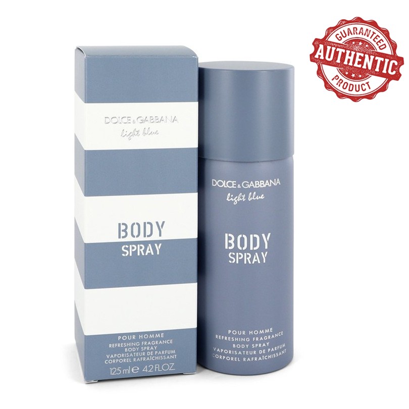 dolce and gabbana light blue body and hair spray