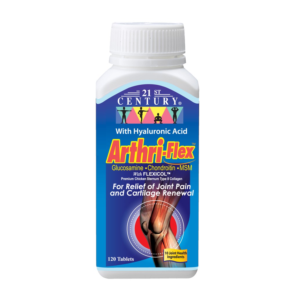 21st Century ArthriFlex 120 Tablets Glucosamine, Chondroitin, MSM