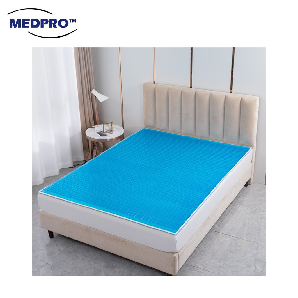 Medpro High Quality Cooling Gel Mattress Topper For Single Queen King Size Beds Shopee Singapore