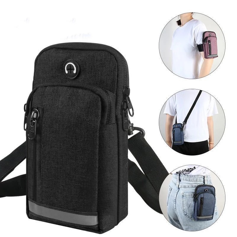 Waterproof Arm Running Phone Pouch Sling Waist Bag Pack for Men Women ...